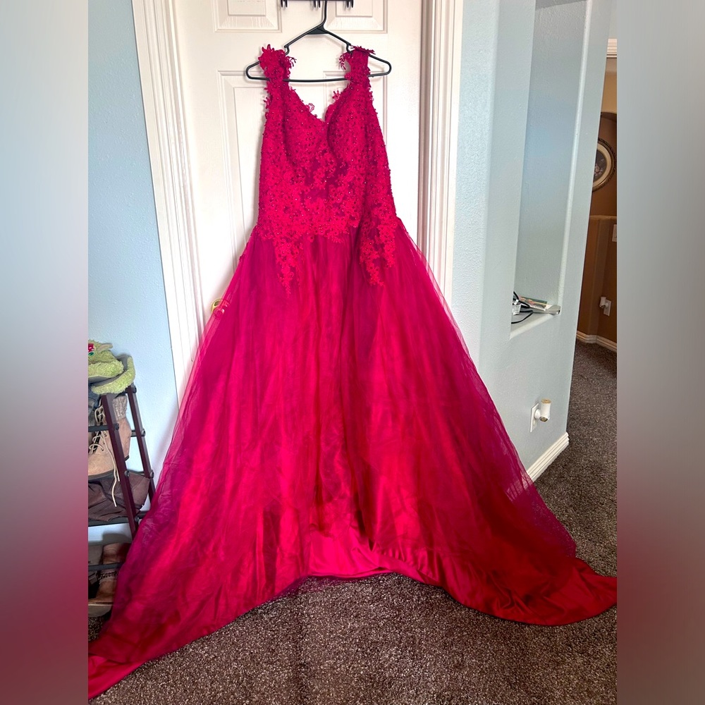 Red Ball gown